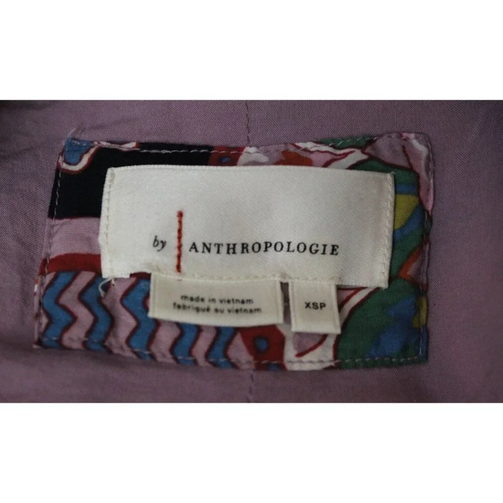 Anthropologie Flowy Peasant Colorful Maxi Dress Size Petite Extra Small - Picture 7 of 9